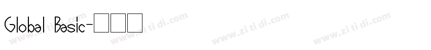 Global Basic字体转换